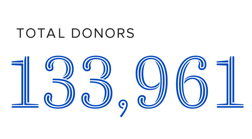 total donors 133,961